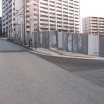 石嶺市営住宅植栽工事　完成前