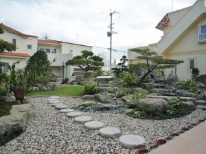 沖縄市 K氏邸 和風ロックガーデン